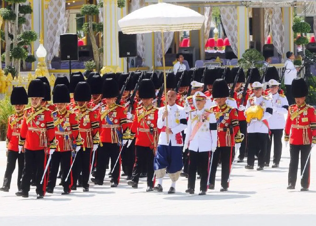 ประมวลภาพ ริ้วขบวนที่ 4 เชิญพระโกศพระบรมอัฐิและพระบรมราชสรีรางคารไปพระบรมมหาราชวัง