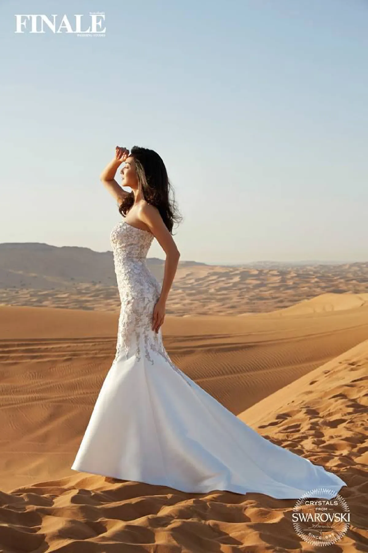 แพนเค้ก ถ่ายแฟชั่นชุดแต่งงานสวยอลังการ กลางทะเลทรายดูไบ