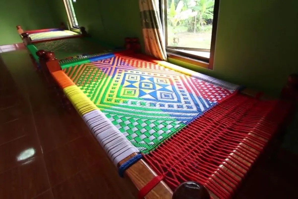 สุดเจ๋ง!เตียงเพื่อสุขภาพทำจากเชือกไนล่อน