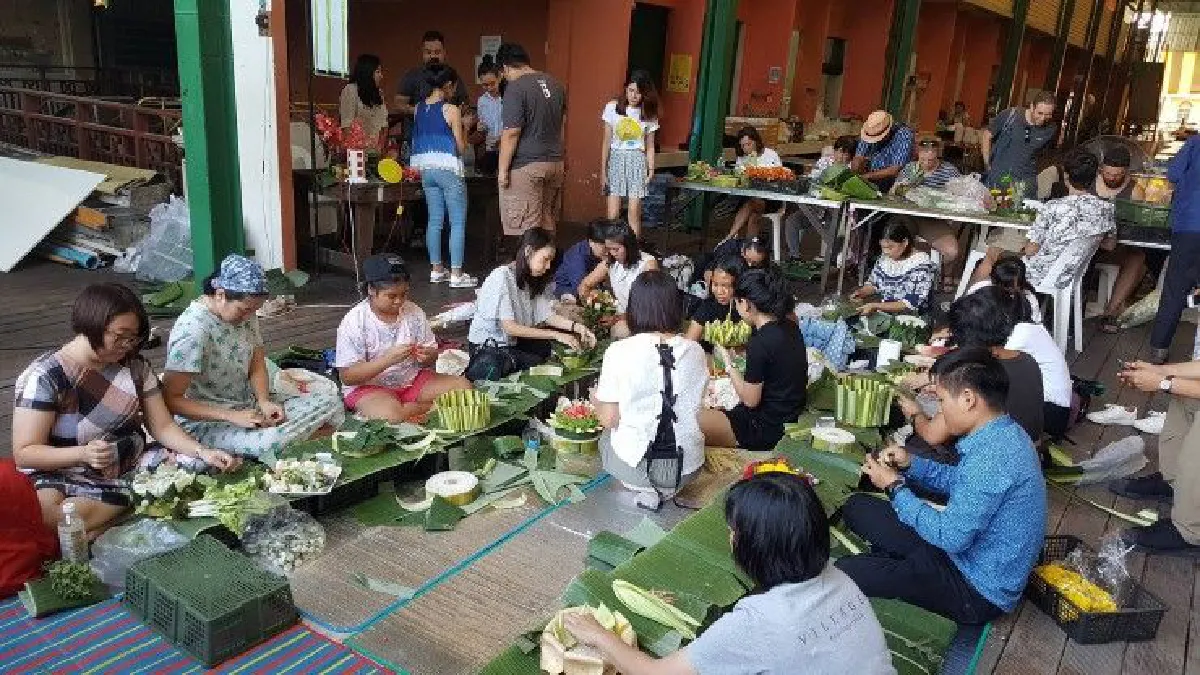 Obid จับมือร้านดอกไม้ปากคลองตลาด จัดฟลาวเวอร์แล็บ อบรมประดิษฐ์กระทง
