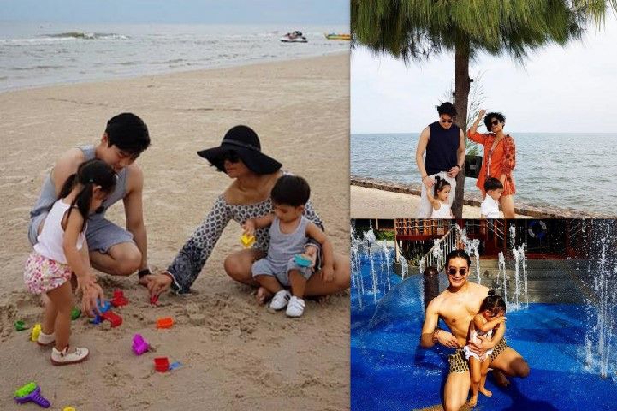 ครอบครัวสุขสันต์ โอปอล์-หมอโอ๊ค พาลูกแฝดเที่ยวทะเลหัวหิน ครอบครัวสุขสันต์ โอปอล์-หมอโอ๊ค พาลูกแฝดเที่ยวทะเลหัวหิน
