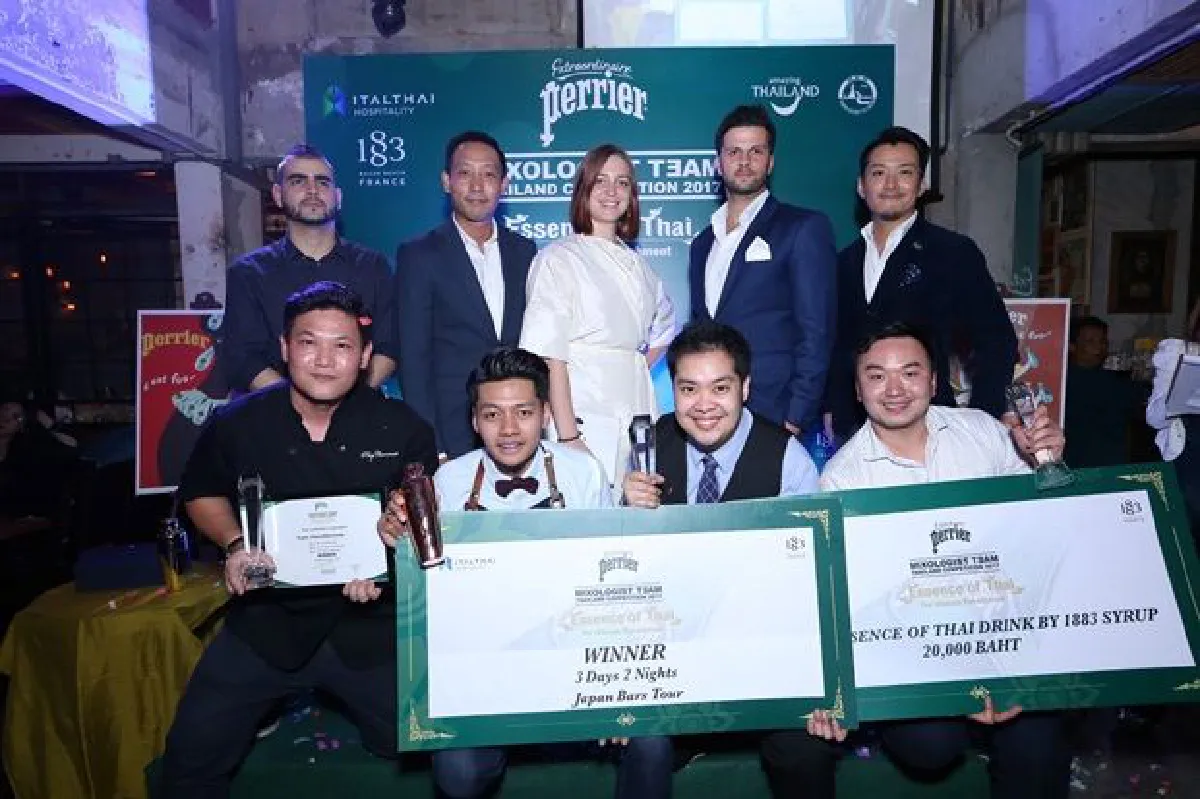 สิ้นสุดการรอคอย "เปอริเอ้" ประกาศผลผู้ชนะในรายการ  "Perrier Mixologist Team Thailand Competition 2017"  กับเครื่องดื่มสูตรพิเศษภายใต้แนวคิด "Essence of Thai"