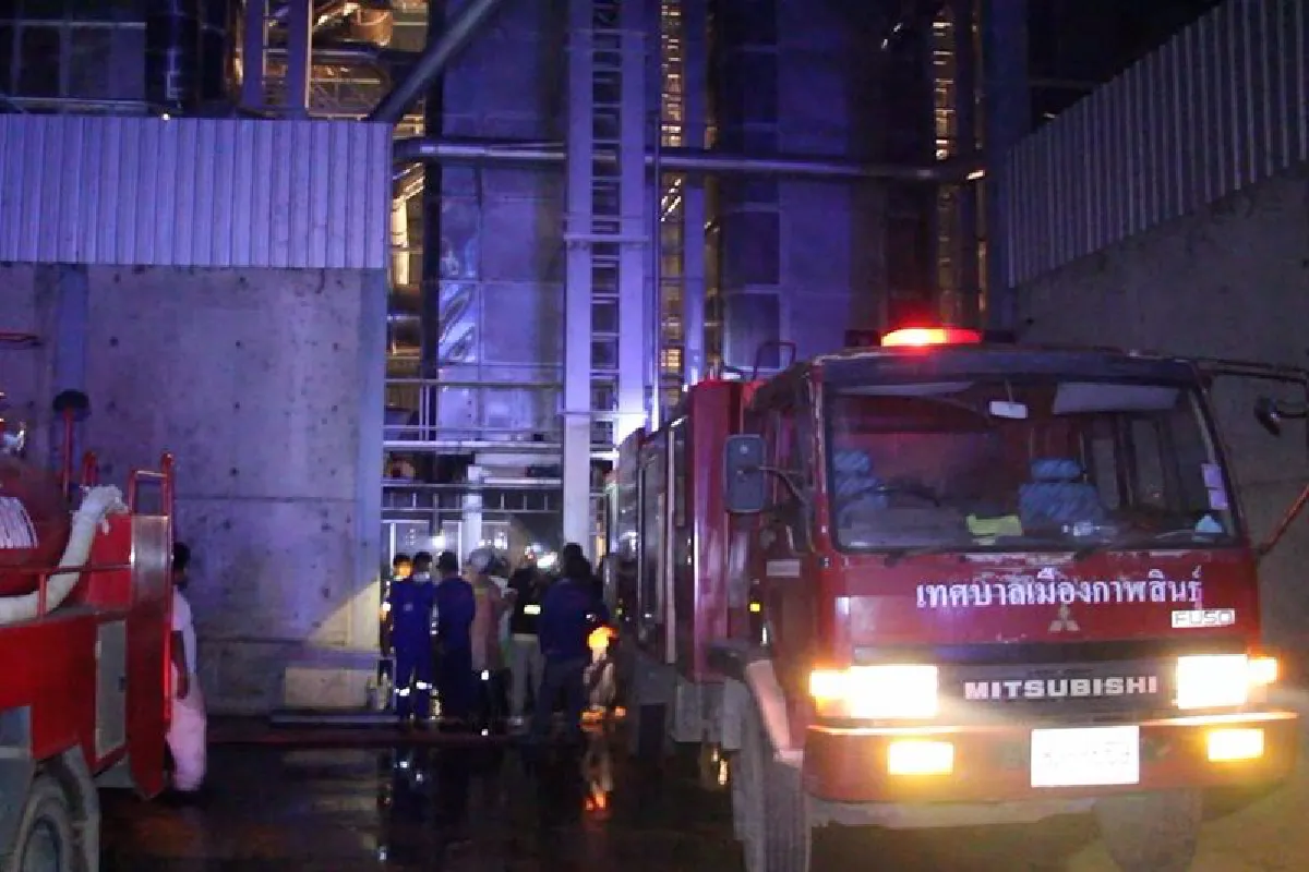 ไฟไหม้ถังอบข้าวเปลือกเสียหาย1ล้านบาท
