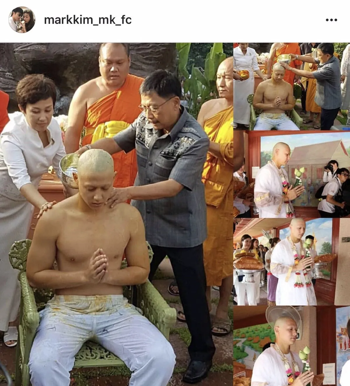 บวชแล้ว! หมาก ปริญ เข้าพิธีอุปสมบท คิมเบอร์ลี่ ร่วมอนุโมทนา