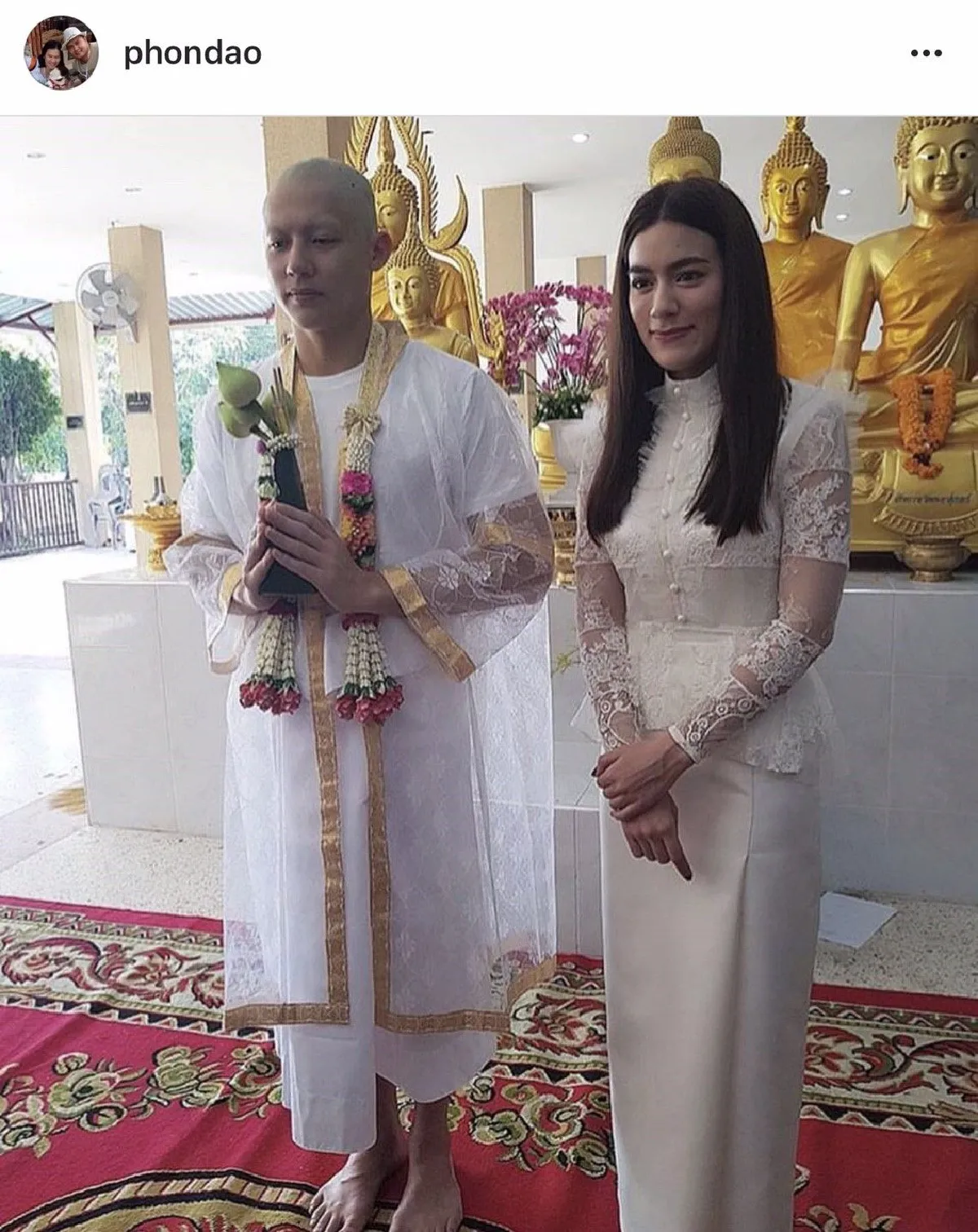 บวชแล้ว! หมาก ปริญ เข้าพิธีอุปสมบท คิมเบอร์ลี่ ร่วมอนุโมทนา