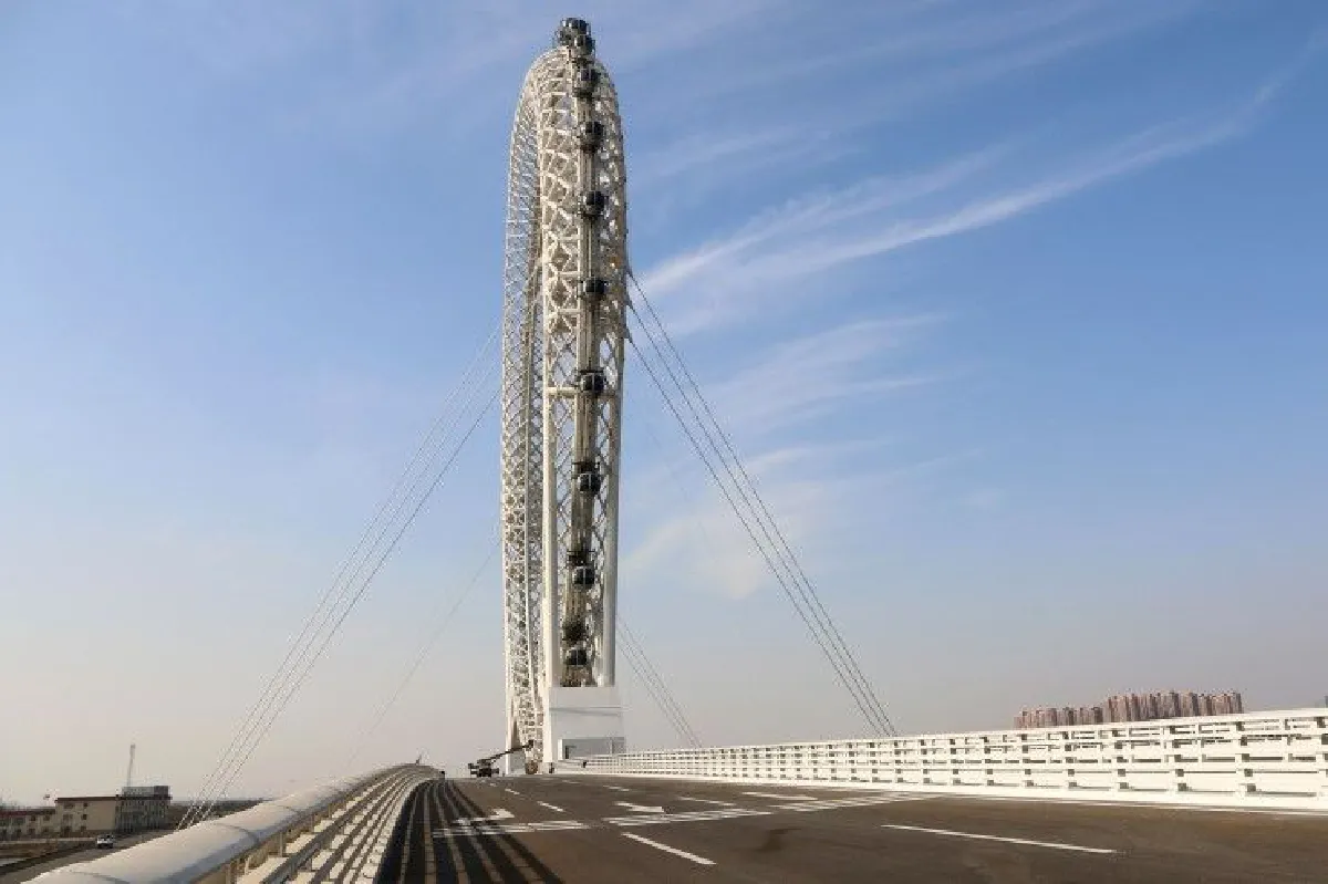 จีนสร้าง "ชิงช้าไร้แกน" ใหญ่สุดในโลก