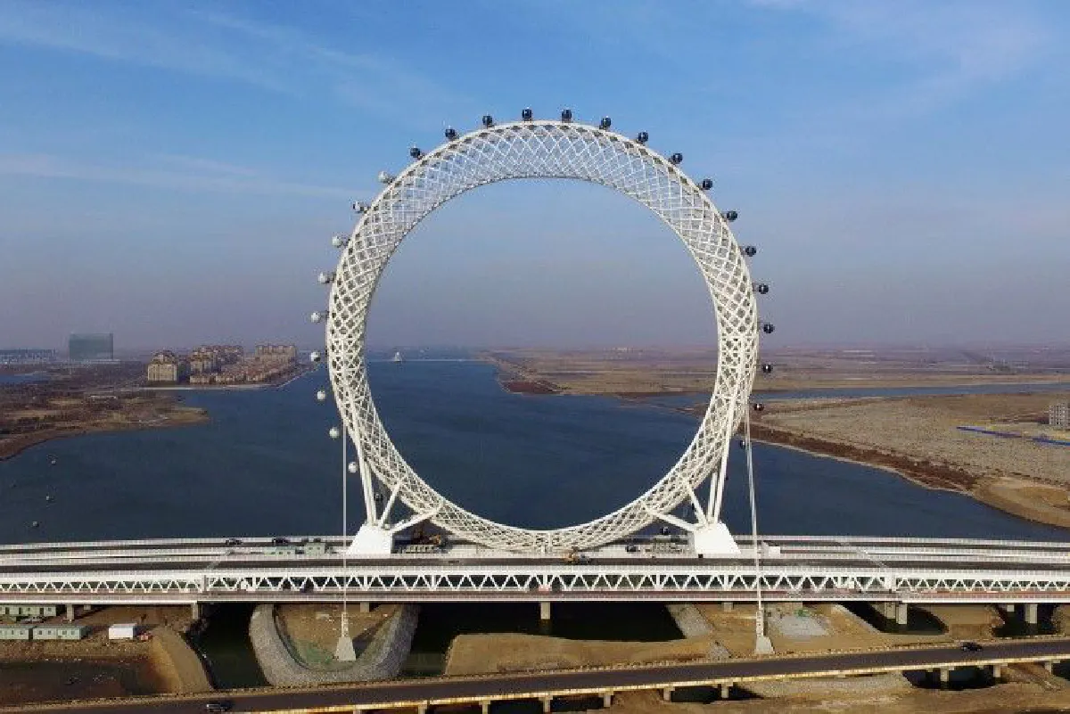 จีนสร้าง "ชิงช้าไร้แกน" ใหญ่สุดในโลก