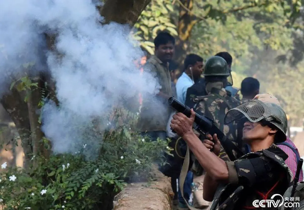 คืนพื้นที่ให้สัตว์ป่า! ตำรวจอินเดียขี่ช้างทำลายบ้านเรือนบุกรุกพื้นที่ป่าอนุรักษ์