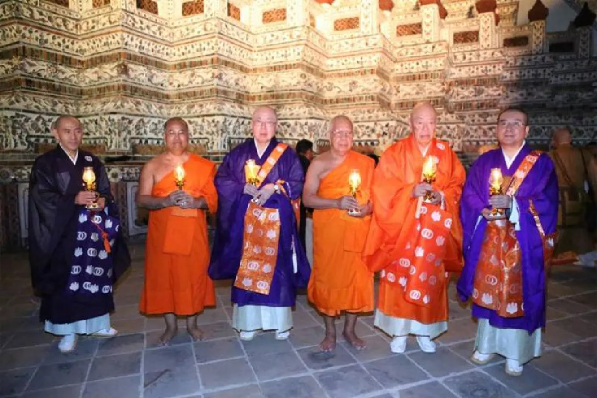คณะสงฆ์วัดอรุณฯ และญี่ปุ่น ร่วมบำเพ็ญพระราชกุศลถวายรัชกาลที่ 9