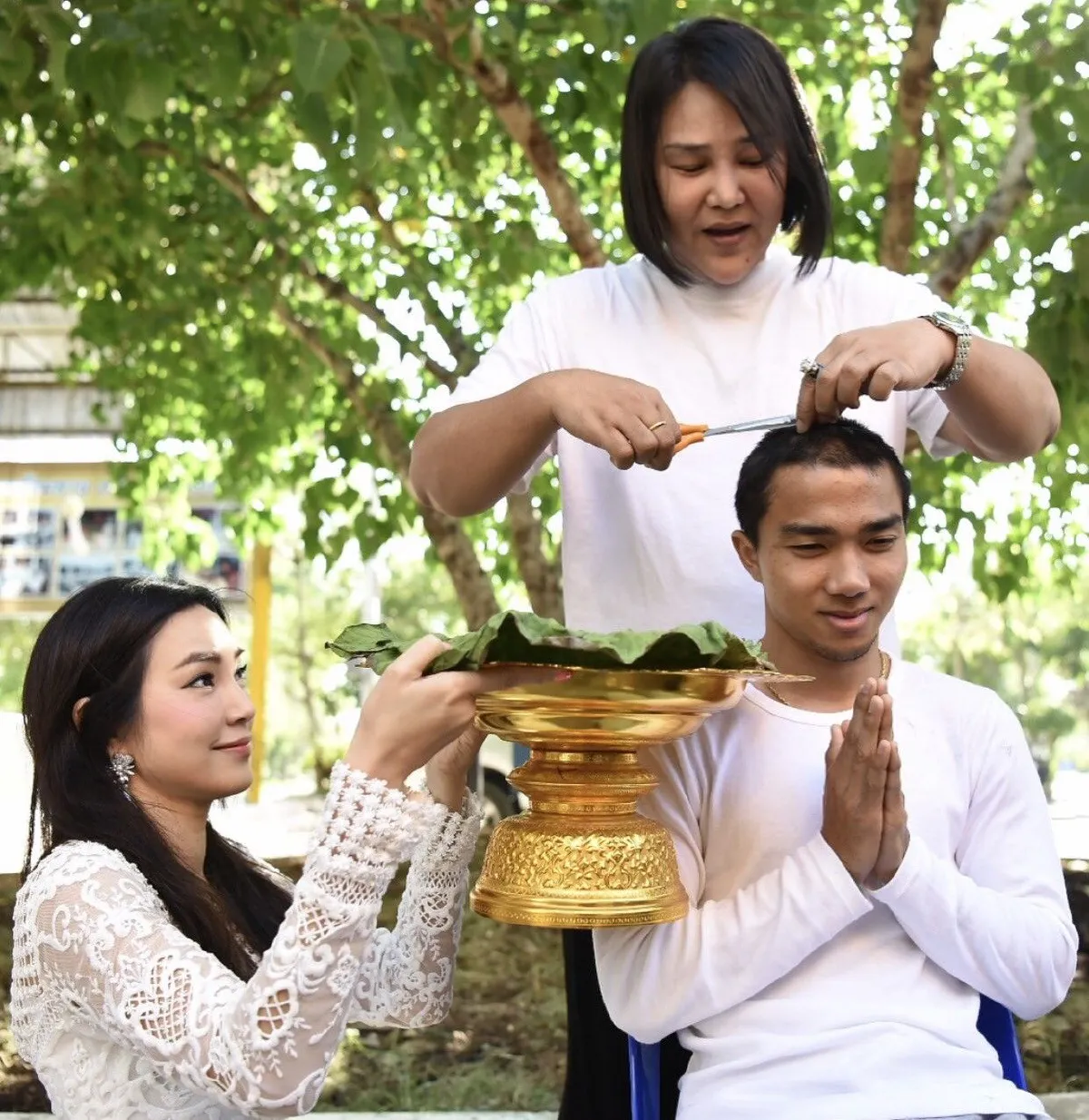 เมสซี่เจ ปลงผมนาคแล้ว! เตรียมบวชพรุ่งนี้ที่นครปฐม