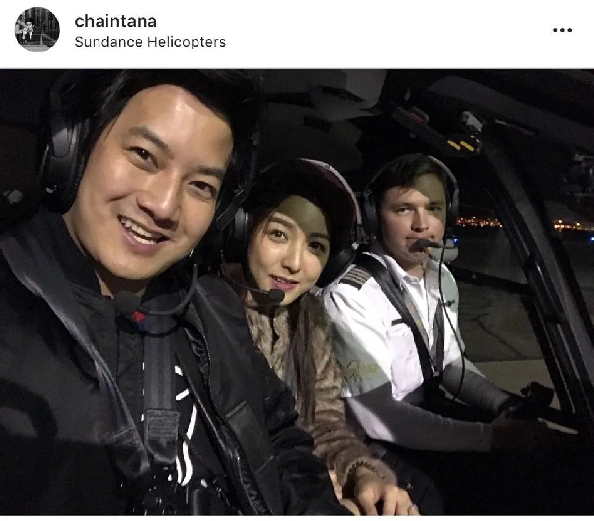 ชีวิตดีมาก!! “เชน ธนา” พาภรรยาเช่าเฮลิคอปเตอร์ บินชมเมืองลาสเวกัส