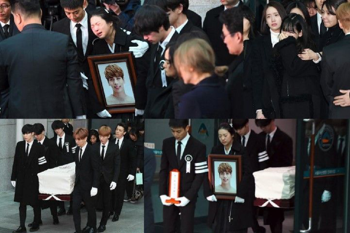 สมาชิกวง SHINee-ศิลปินร่วมค่ายส่ง จงฮยอน เป็นครั้งสุดท้าย สมาชิกวง SHINee-ศิลปินร่วมค่ายส่ง จงฮยอน เป็นครั้งสุดท้าย