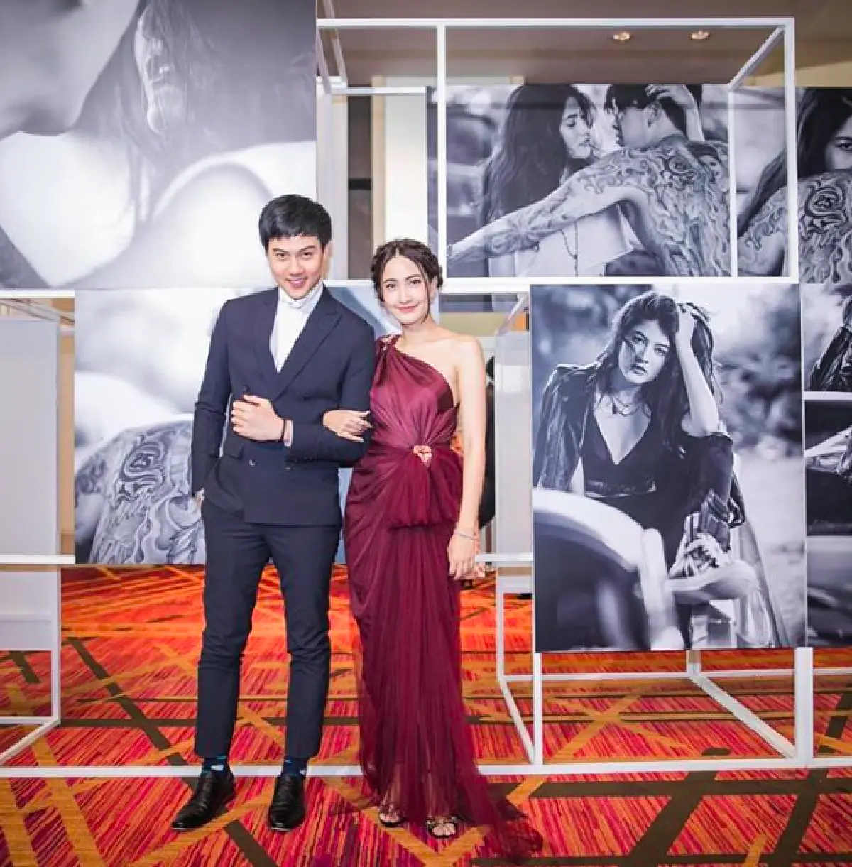 รวมตัวเหล่าพระเอกนางเอก คนบันเทิงร่วมเป็นสักขีพยานในงานแต่ง “ป๊อก-มาร์กี้”