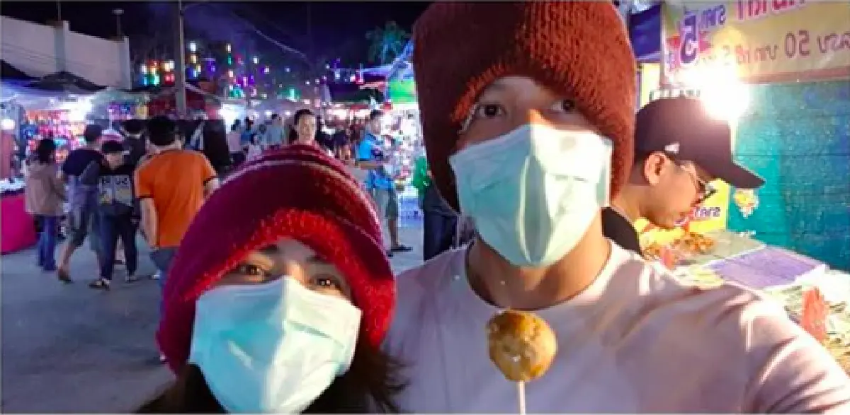 สวีทส่งท้ายปี “หมาก-คิม” พรางตัวเที่ยวงานฤดูหนาว จ.ลำปาง