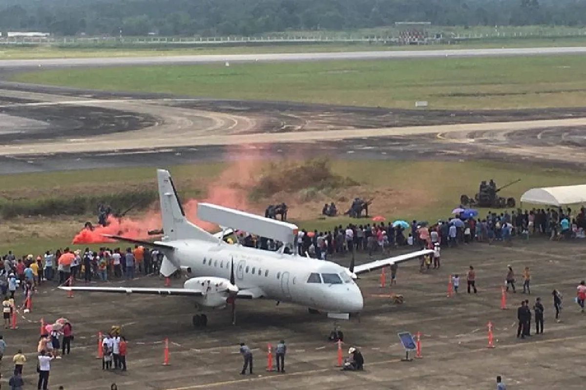 พระเอกของงานกองบิน7โชว์"กริบเพน"วันเด็กปี61