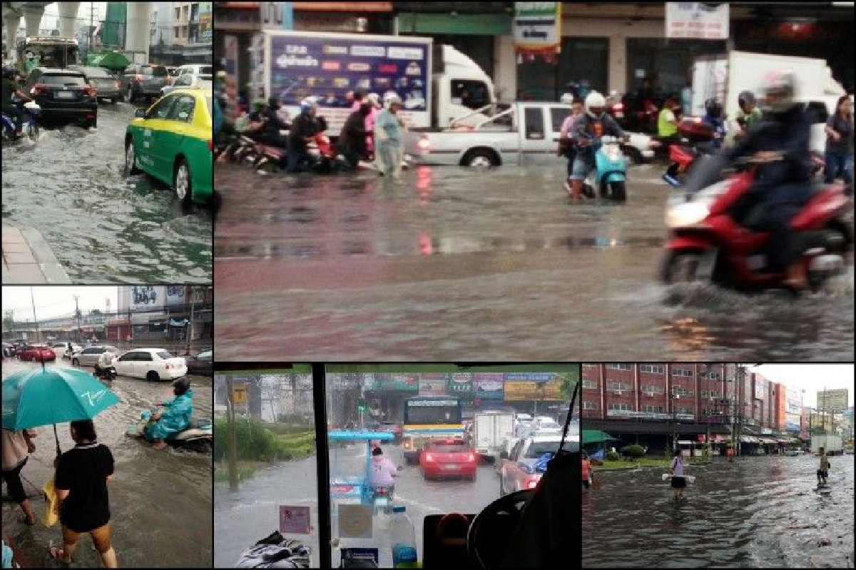 รวมภาพทะเลกรุงเทพฯ! ฝนตกถล่มกรุง-รถติดน้ำท่วม รวมภาพทะเลกรุงเทพฯ! ฝนตกถล่มกรุง-รถติดน้ำท่วม