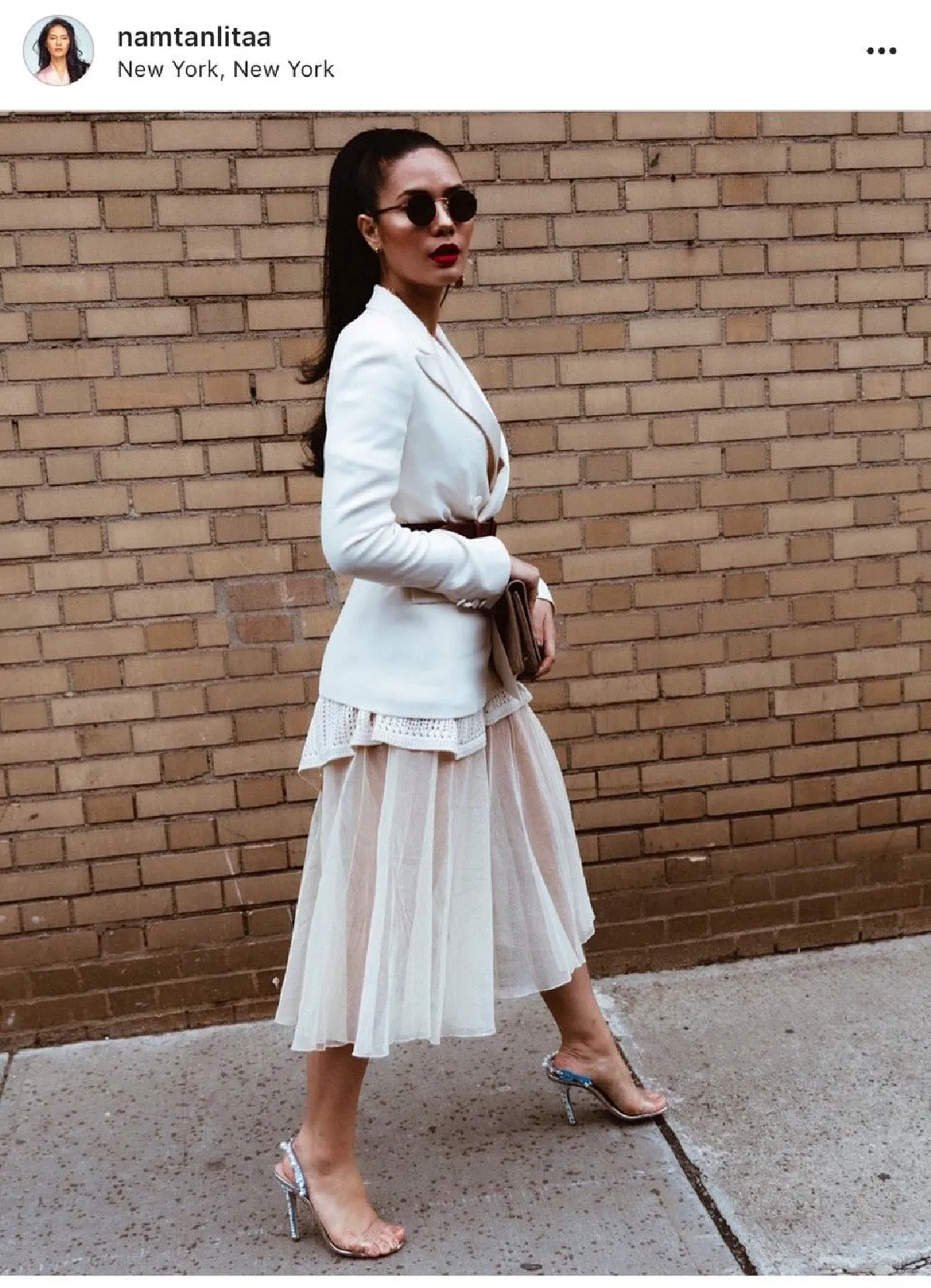 ซูมแฟชั่นสุดเริ่ด “น้ำตาล” ตัวแทนสาวไทยในงาน NYFW 2018