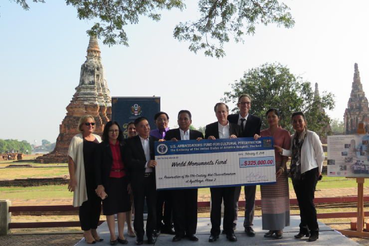 U.S. มอบทุน ฟื้นฟูบูรณะ วัดไชยวัฒนาราม U.S. มอบทุน ฟื้นฟูบูรณะ วัดไชยวัฒนาราม