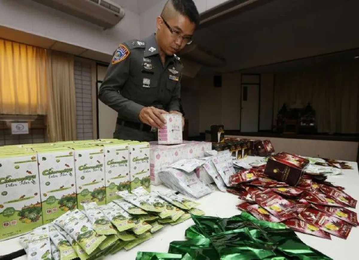 บุกทลายโรงงานอาหารเสริมรายใหญ่! เจ้าของมีผู้ติดตามนับล้าน