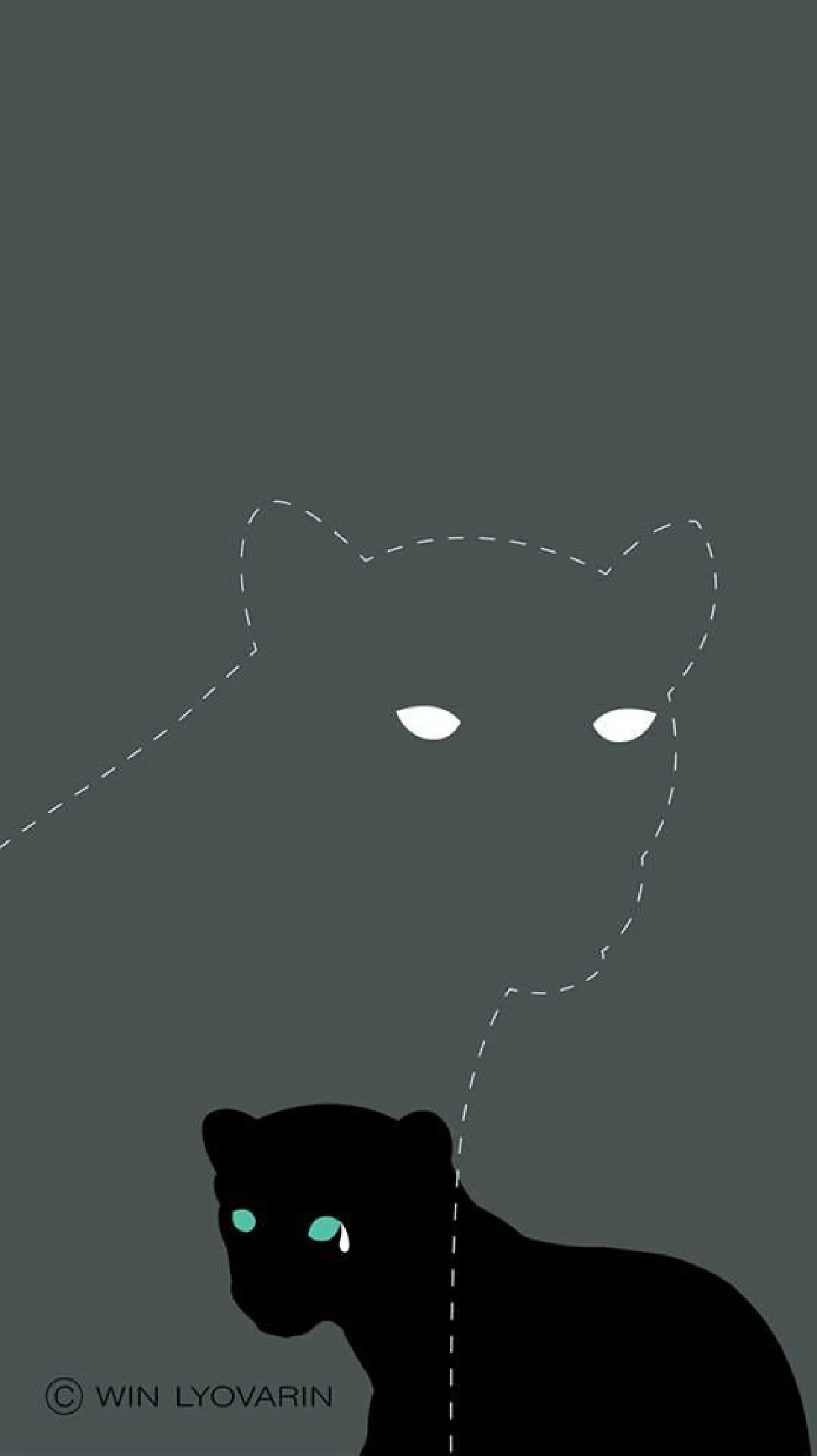 "ศิลปินแห่งชาติ" เผยผลงานภาพเสือดำชุด "คอยพ่อ-คอยแม่"