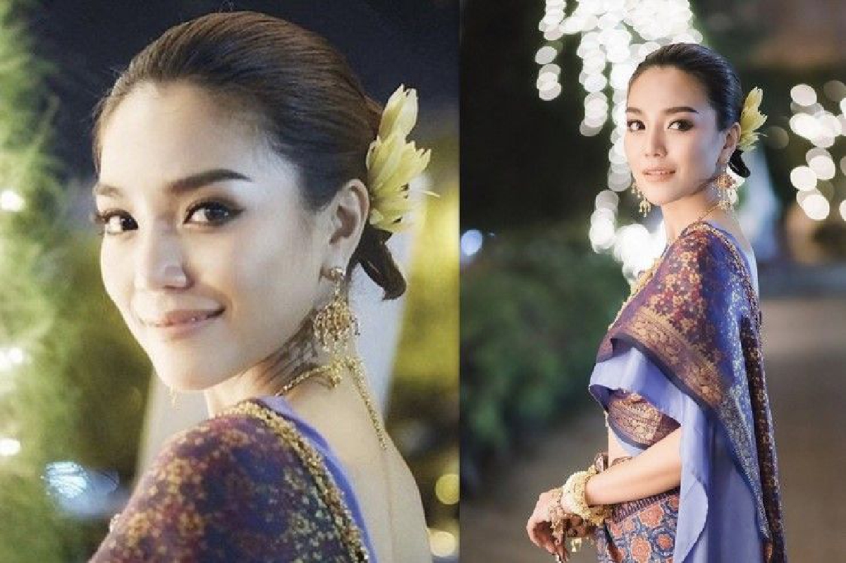 ปราง กัญญ์ณรัณ แต่งชุดไทยสไบม่วง สวยงามท่ามกลางแสงไฟยามค่ำคืน ปราง กัญญ์ณรัณ แต่งชุดไทยสไบม่วง สวยงามท่ามกลางแสงไฟยามค่ำคืน