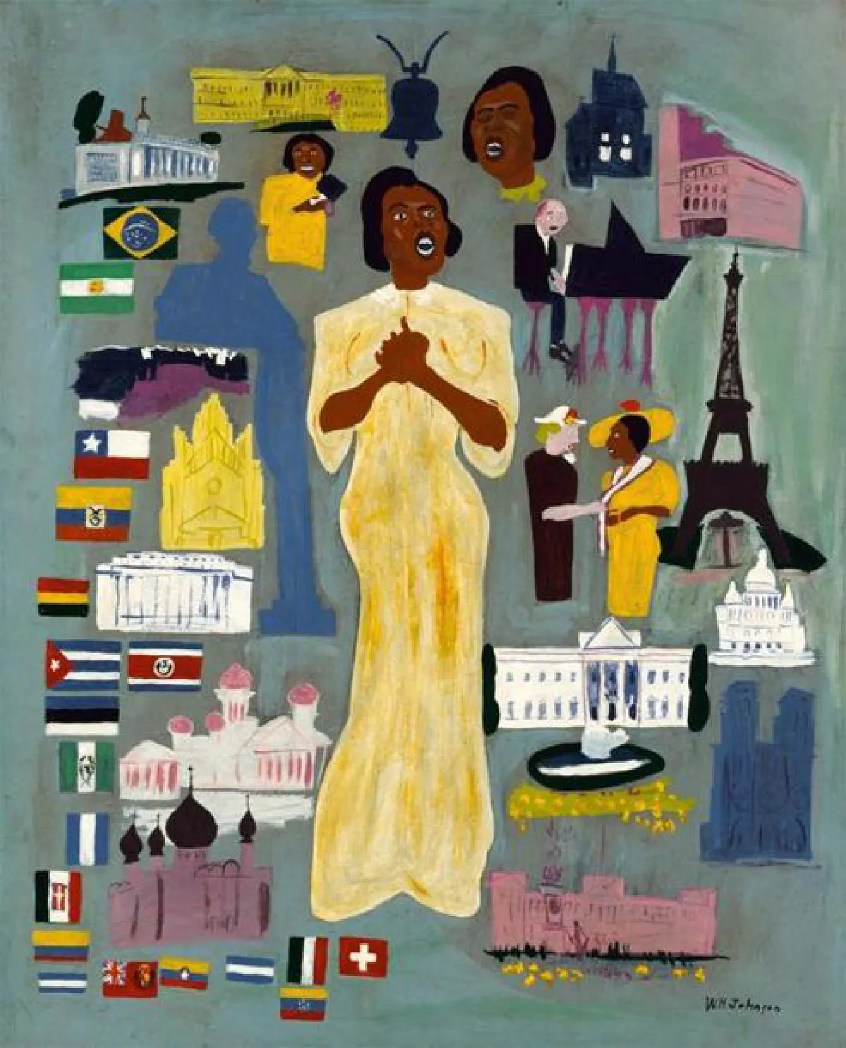 วิลเลียม เอช. จอห์นสัน โฟล์กอาร์ตในโมเดิร์นนิสม์