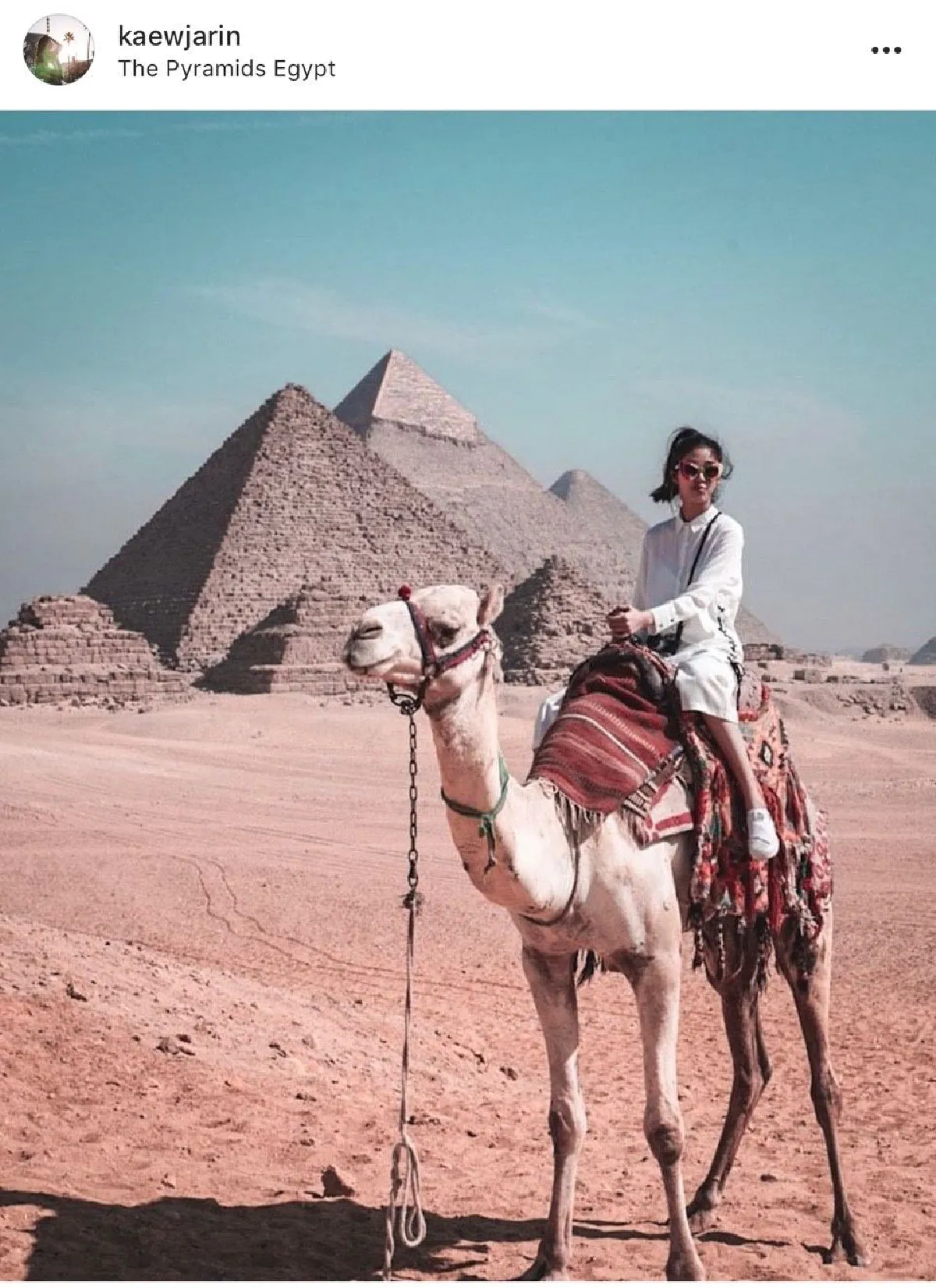 สวยทุกภาพ! “แก้ว-บาส” แฮปปี้ควงคู่เที่ยวประเทศอียิปต์