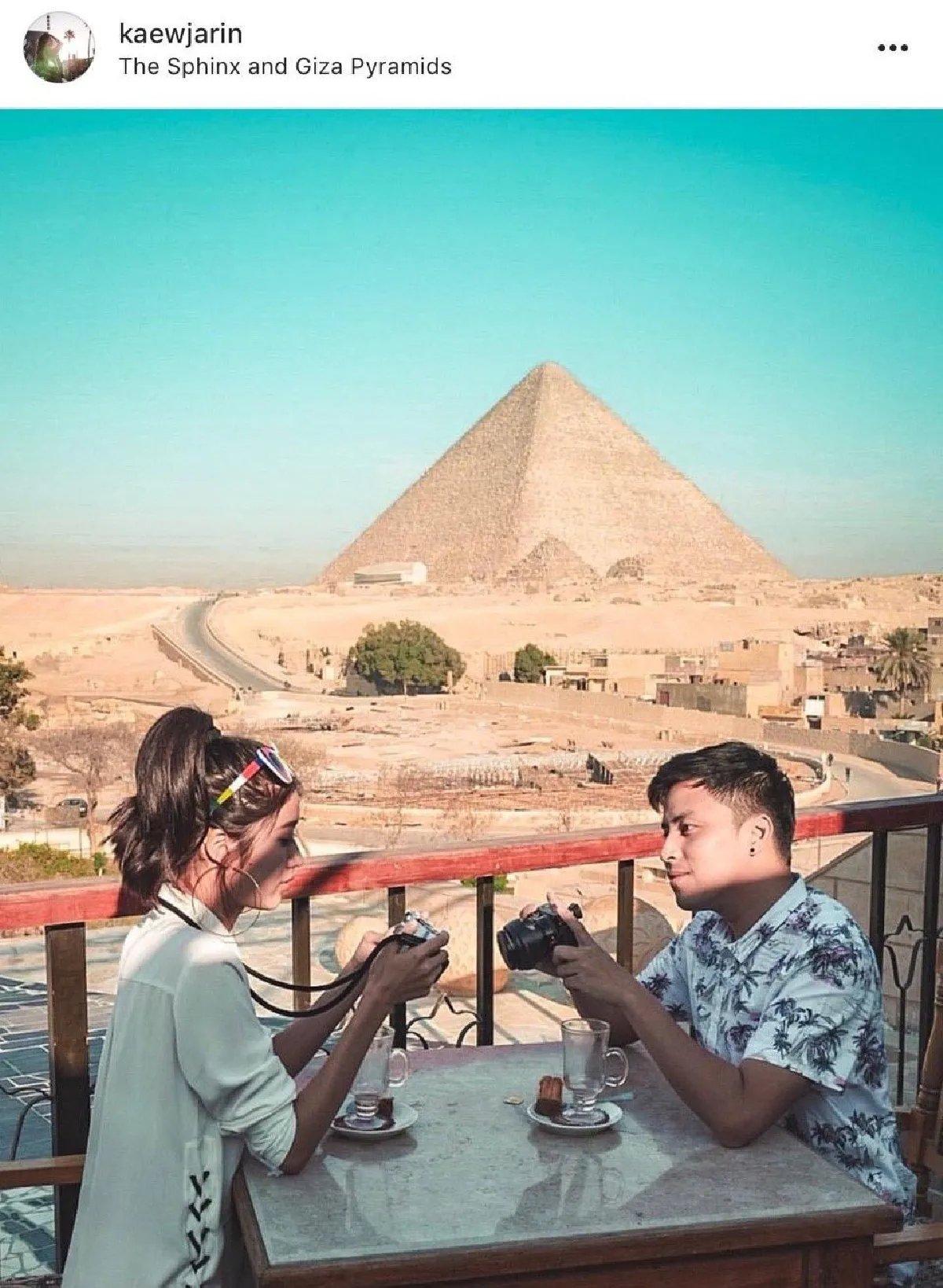 สวยทุกภาพ! “แก้ว-บาส” แฮปปี้ควงคู่เที่ยวประเทศอียิปต์