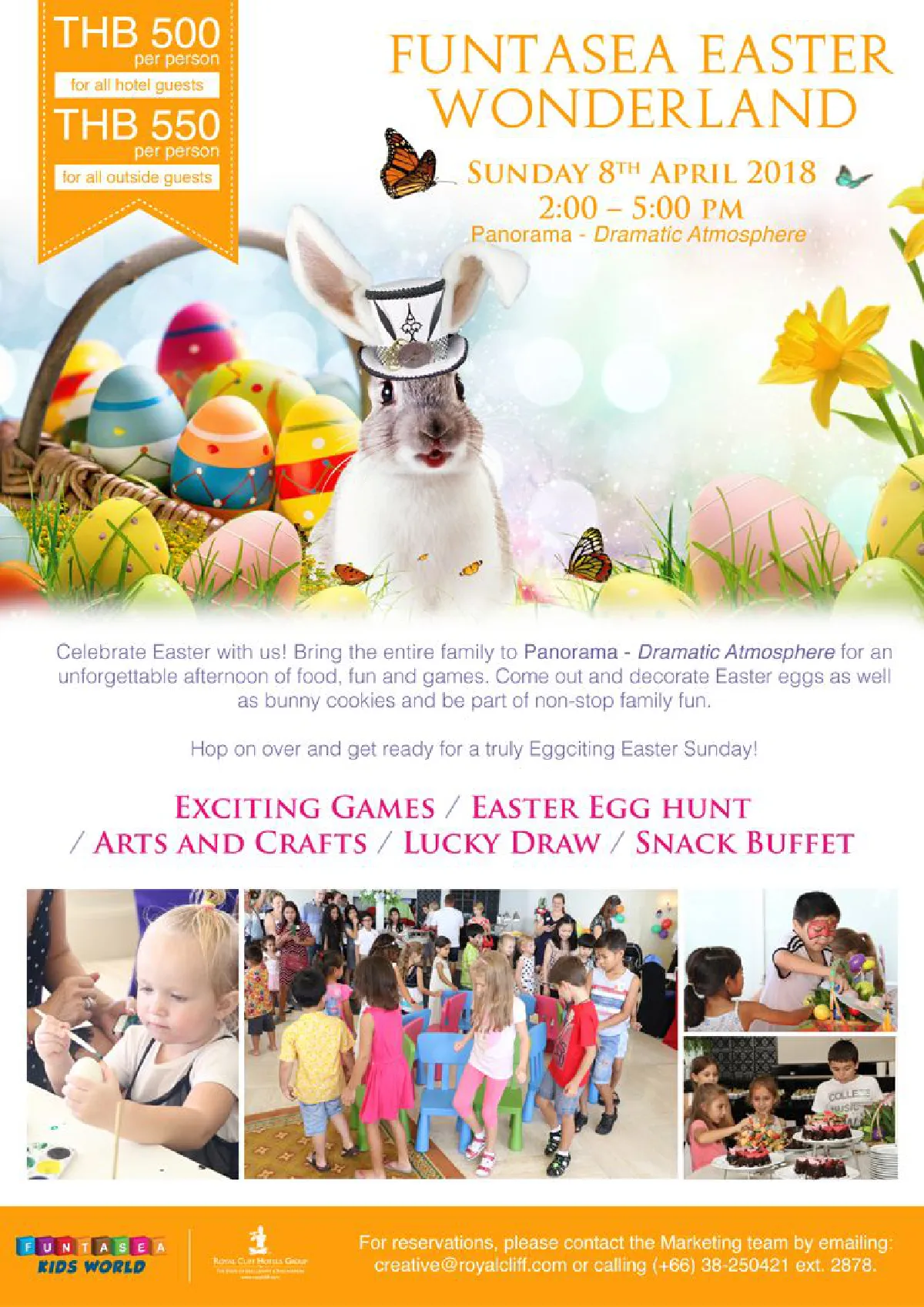 เตรียมตัวให้พร้อม! แล้วมาสนุกกับ Eggciting Easter Sunday  เทศกาลอีสเตอร์ในดินแดนมหัศจรรย์  ณ รอยัล คลิฟ พัทยา