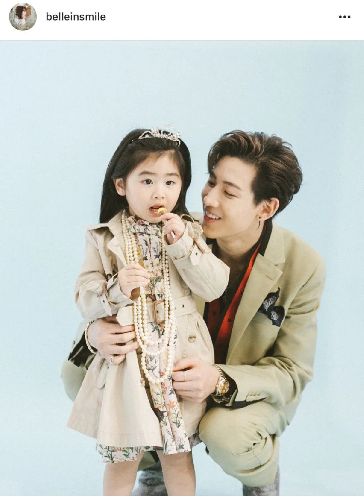 ภาพคู่สุดอ่อนโยนของ "น้องชูใจ” กับ “แบมแบม” โอปป้า