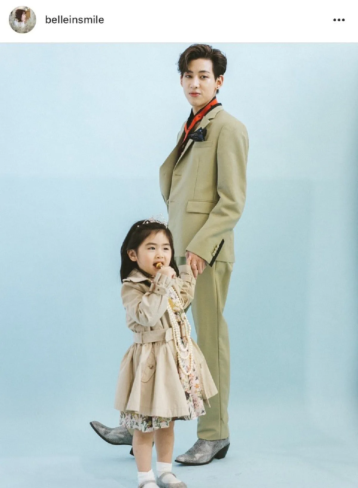 ภาพคู่สุดอ่อนโยนของ "น้องชูใจ” กับ “แบมแบม” โอปป้า