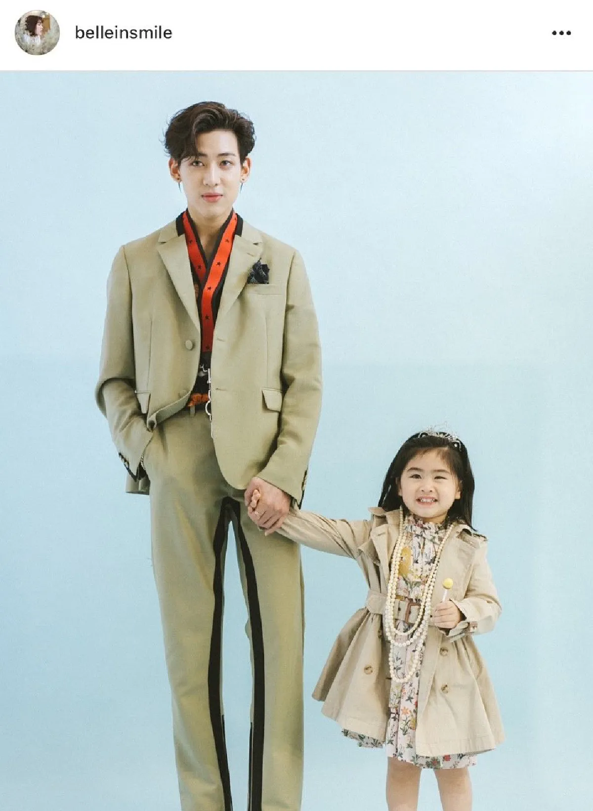 ภาพคู่สุดอ่อนโยนของ "น้องชูใจ” กับ “แบมแบม” โอปป้า
