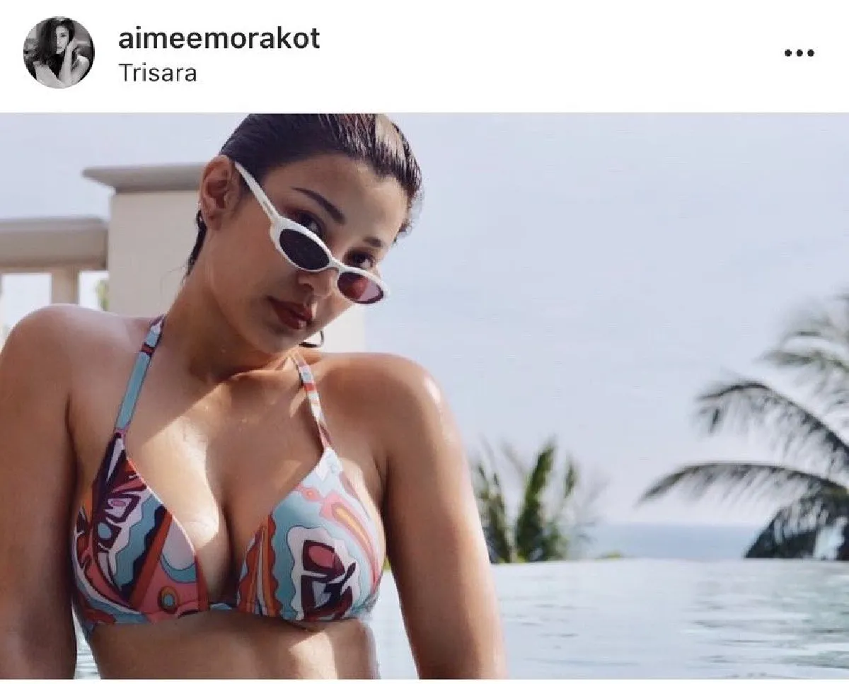 ร้อนกว่าอากาศ! “เอมมี่ มรกต” อวดหุ่นแซ่บ ในชุดว่ายน้ำสุดเซ็กซี่