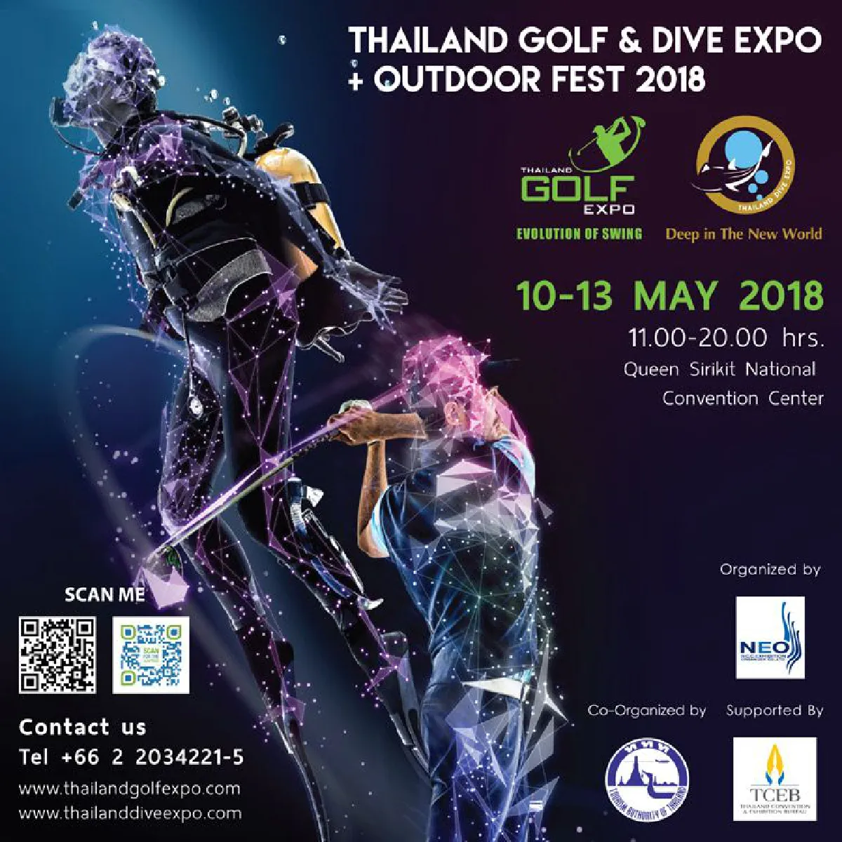 "NCC จัดงานเอาใจคนรัก กิจกรรม outdoor แบบครบ 360 องศา กับงานThailand Golf & Dive Expo 2018 และ Outdoor Fest 2018"