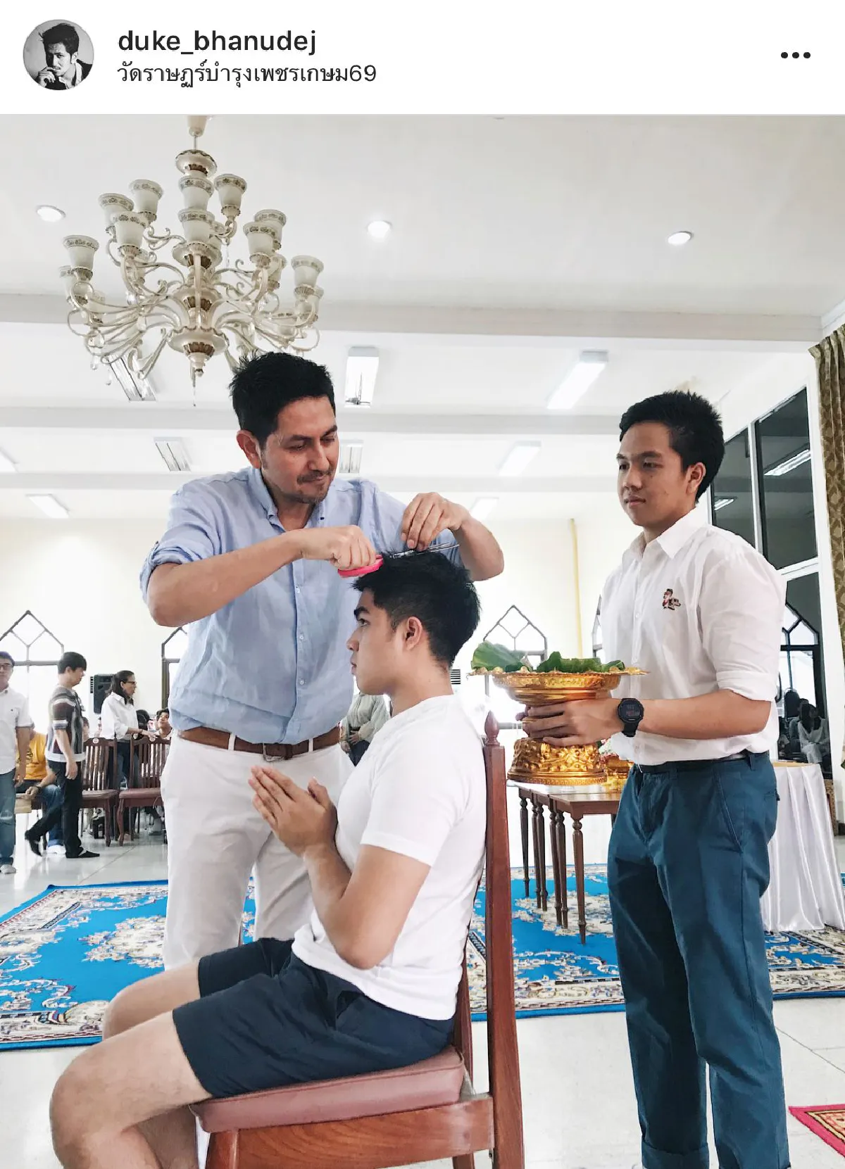 "ท็อป ดารณีนุช” ปลื้มใจ! "กั๊ท กฤณ" ลูกชาย บวชทดแทนคุณ