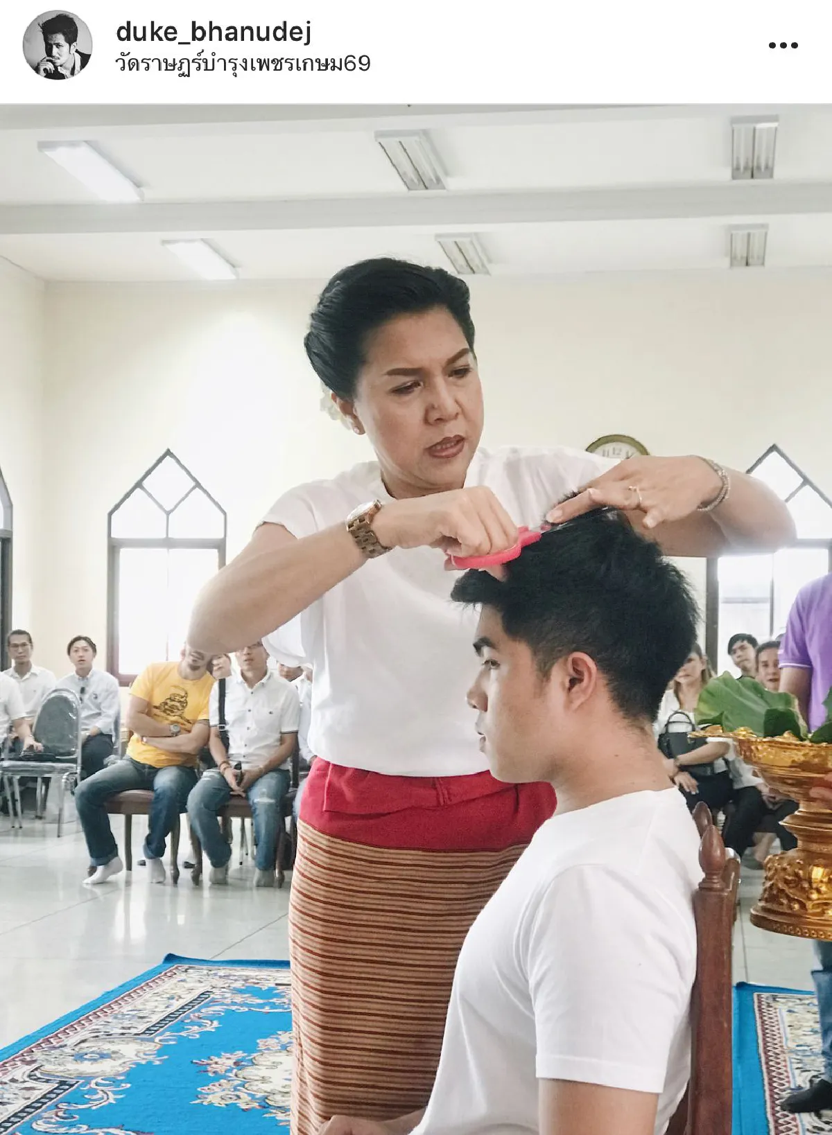 "ท็อป ดารณีนุช” ปลื้มใจ! "กั๊ท กฤณ" ลูกชาย บวชทดแทนคุณ
