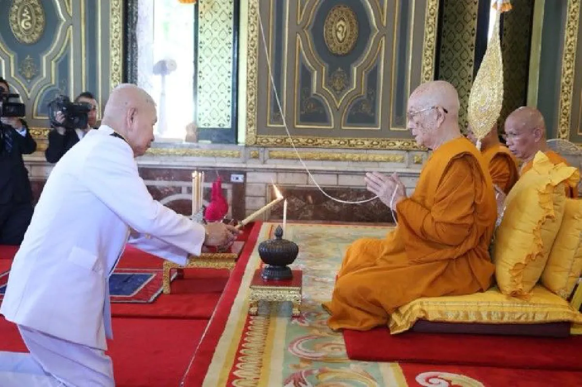 สมเด็จพระสังฆราชทรงนำเจริญพระพุทธมนต์ถวายเนื่องในวาระคล้ายวันประสูติพระองค์เจ้าทีปังกรฯ