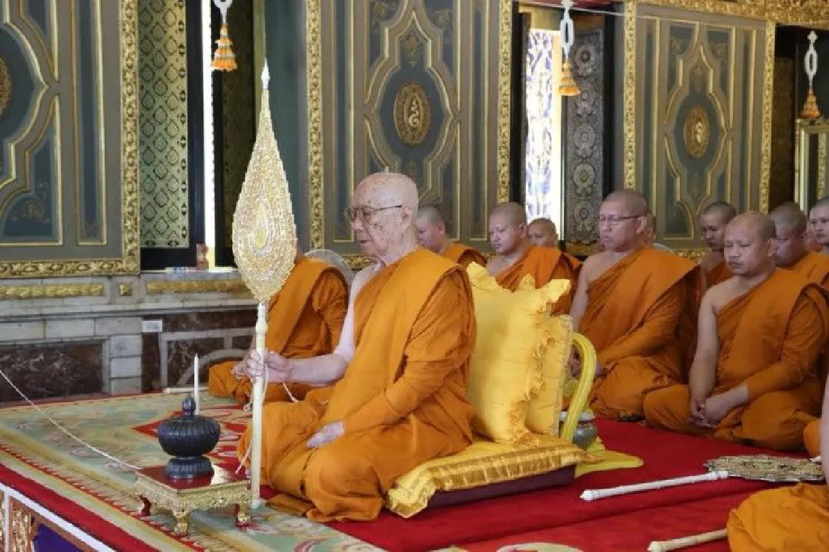 สมเด็จพระสังฆราชทรงนำเจริญพระพุทธมนต์ถวายเนื่องในวาระคล้ายวันประสูติพระองค์เจ้าทีปังกรฯ