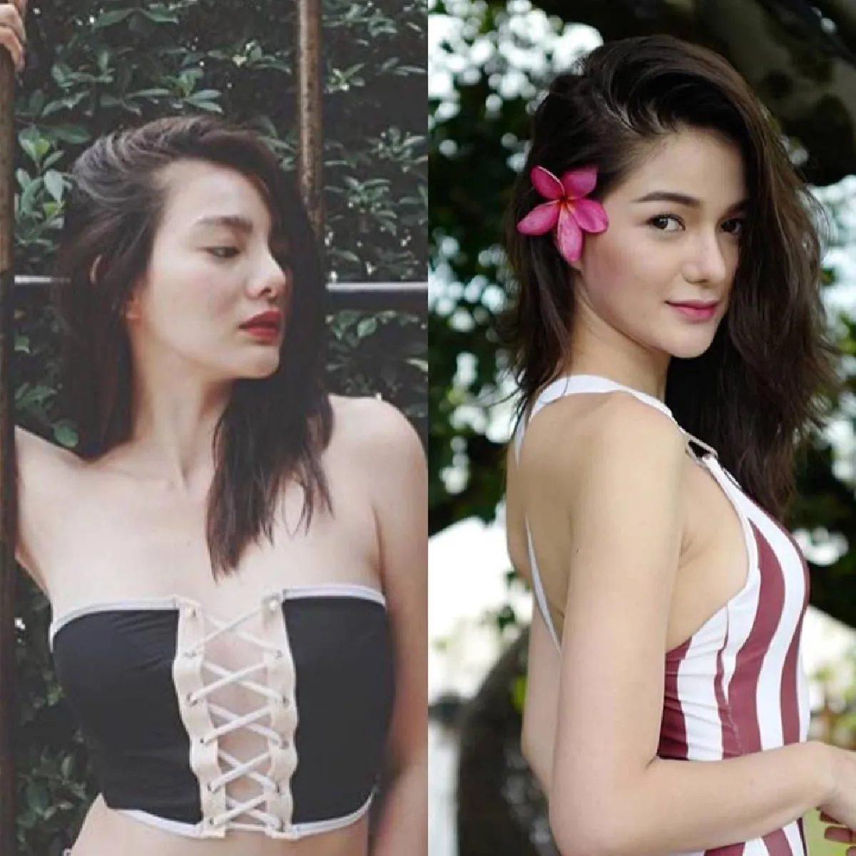 เทียบให้ดูจะๆ กวาง-ดิว แฝดคนละฝา สวยหน้าเป๊ะแยกแทบไม่ออก