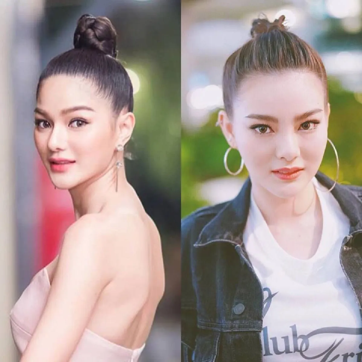 เทียบให้ดูจะๆ กวาง-ดิว แฝดคนละฝา สวยหน้าเป๊ะแยกแทบไม่ออก