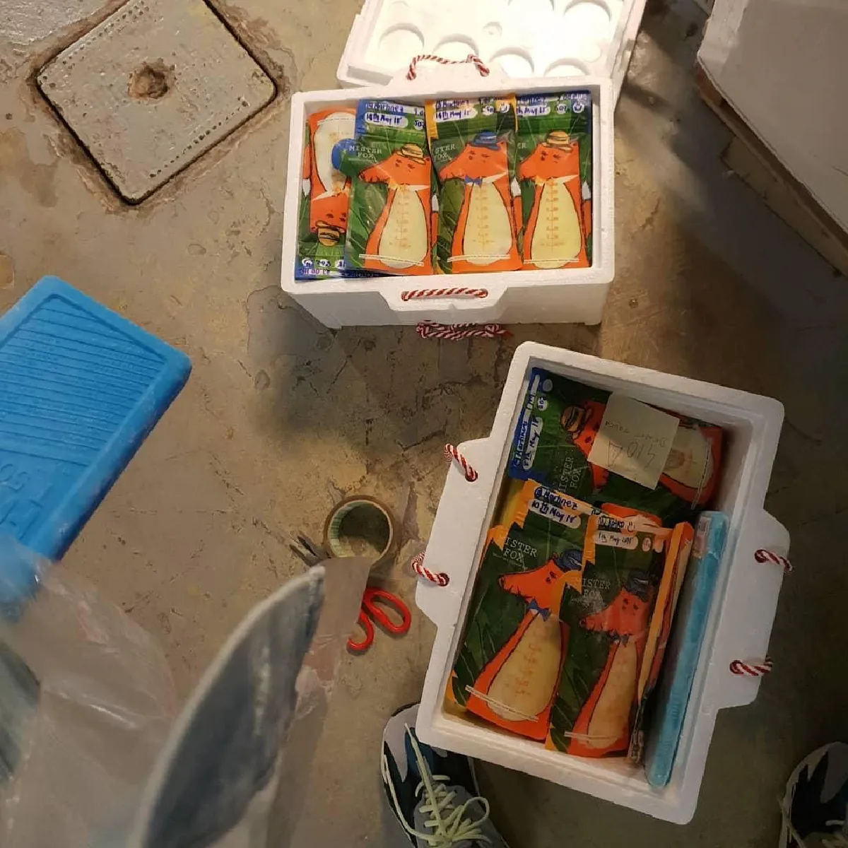 คานส์ก็เดิน..นมก็ต้องปั๊ม! ชมพู่ อวดน้ำนมเต็ม 2 กล่อง แพ็คกลับไทยให้ลูกแฝด