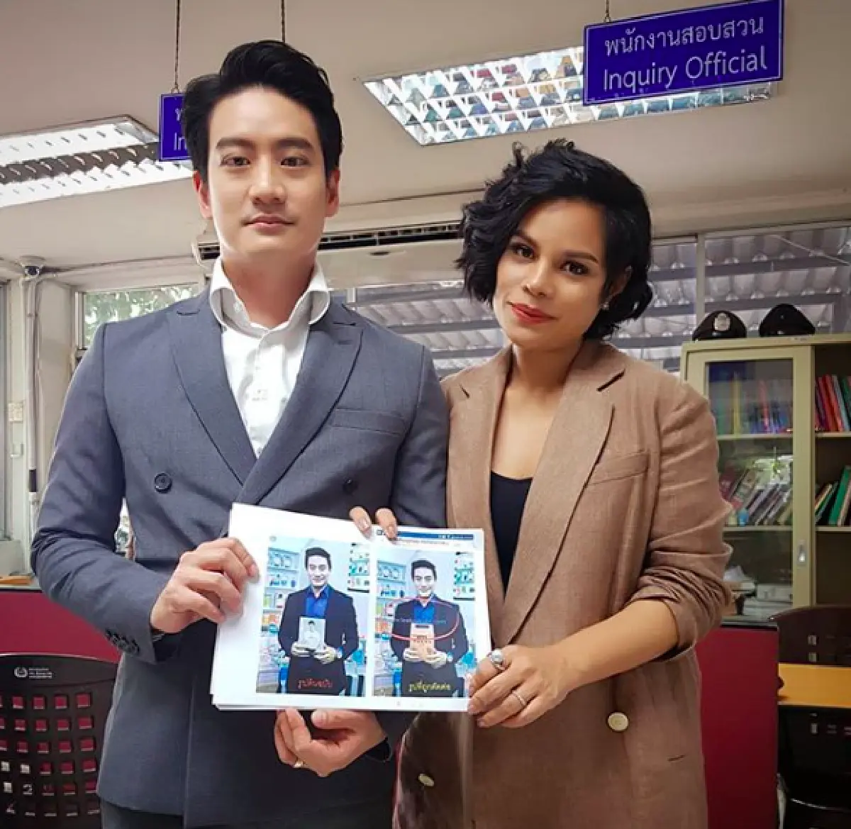 เอาผิดผู้แอบอ้าง! "หมอโอ๊ค" ควง "โอปอล์” เข้าแจ้งความ หลังโดนอ้างชื่อขายสินค้าลดความอ้วน