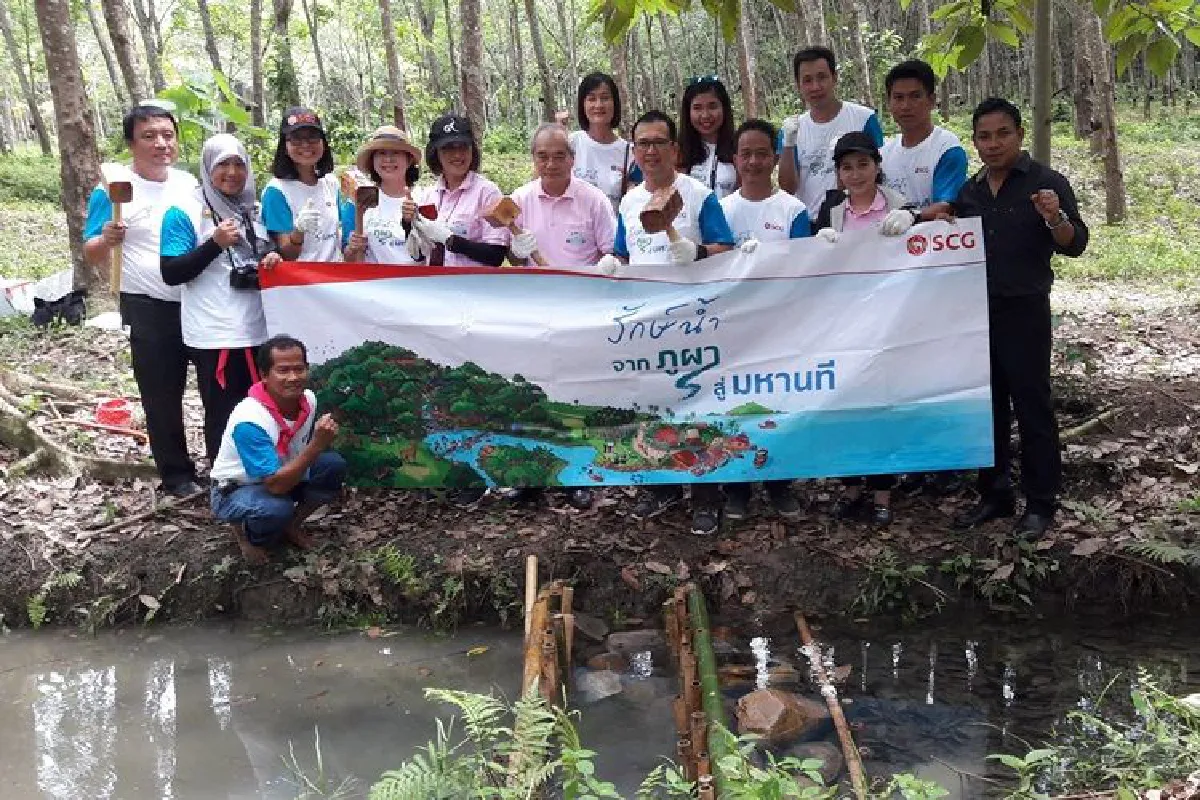เอสซีจีรวมพลัง "รักษ์น้ำ จากภูผา สู่มหานที" สร้างฝายคืนชีวิตให้ "ถ้ำใหญ่" สถานีต่อไปสร้างบ้านปลาที่ "ระยอง"