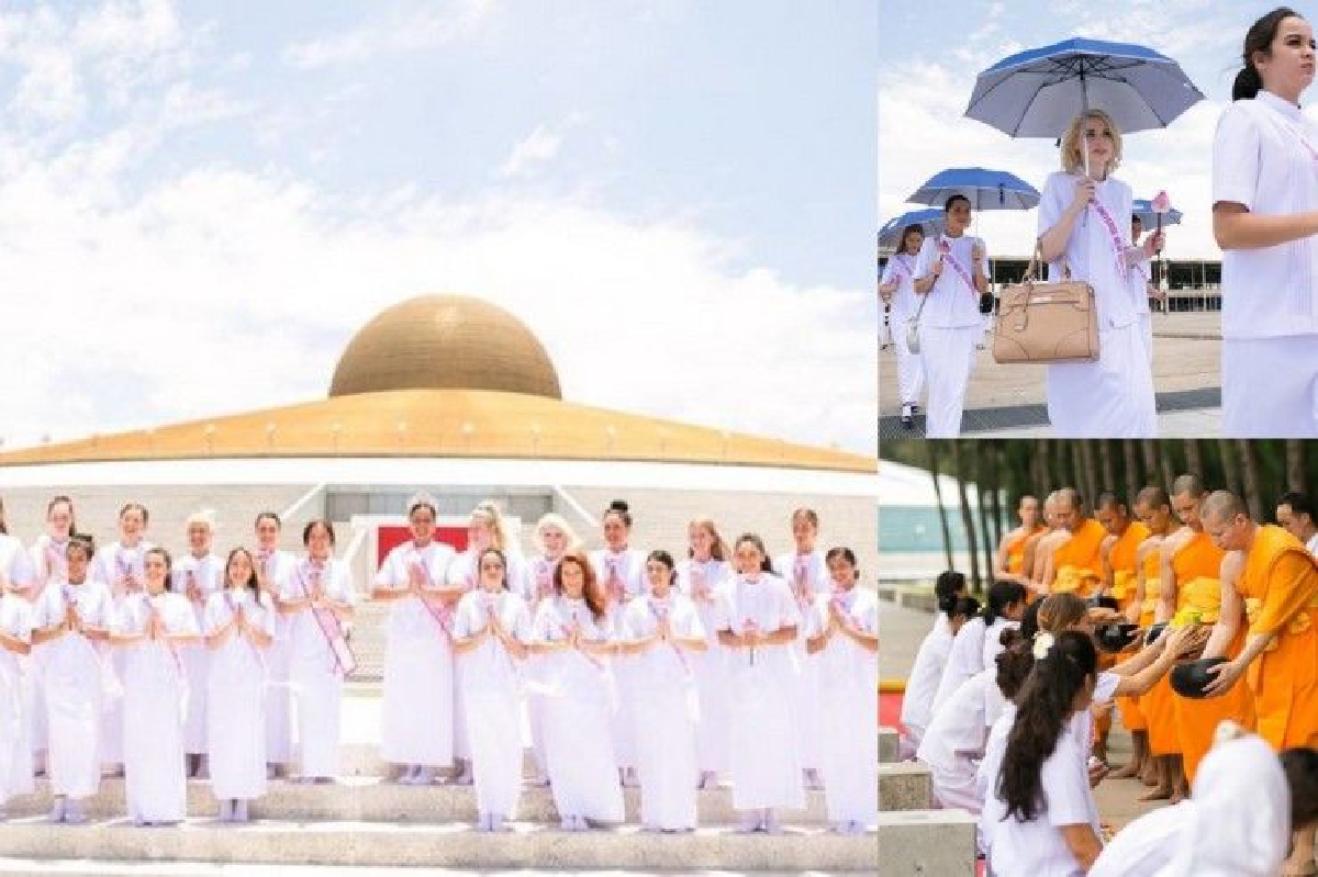 20 สาวงามนิวซีแลนด์ เก็บตัวเมืองไทย! สัมผัสวิถีชาวพุทธ..ใส่ชุดขาวเข้าวัดธรรมกาย 20 สาวงามนิวซีแลนด์ เก็บตัวเมืองไทย! สัมผัสวิถีชาวพุทธ..ใส่ชุดขาวเข้าวัดธรรมกาย