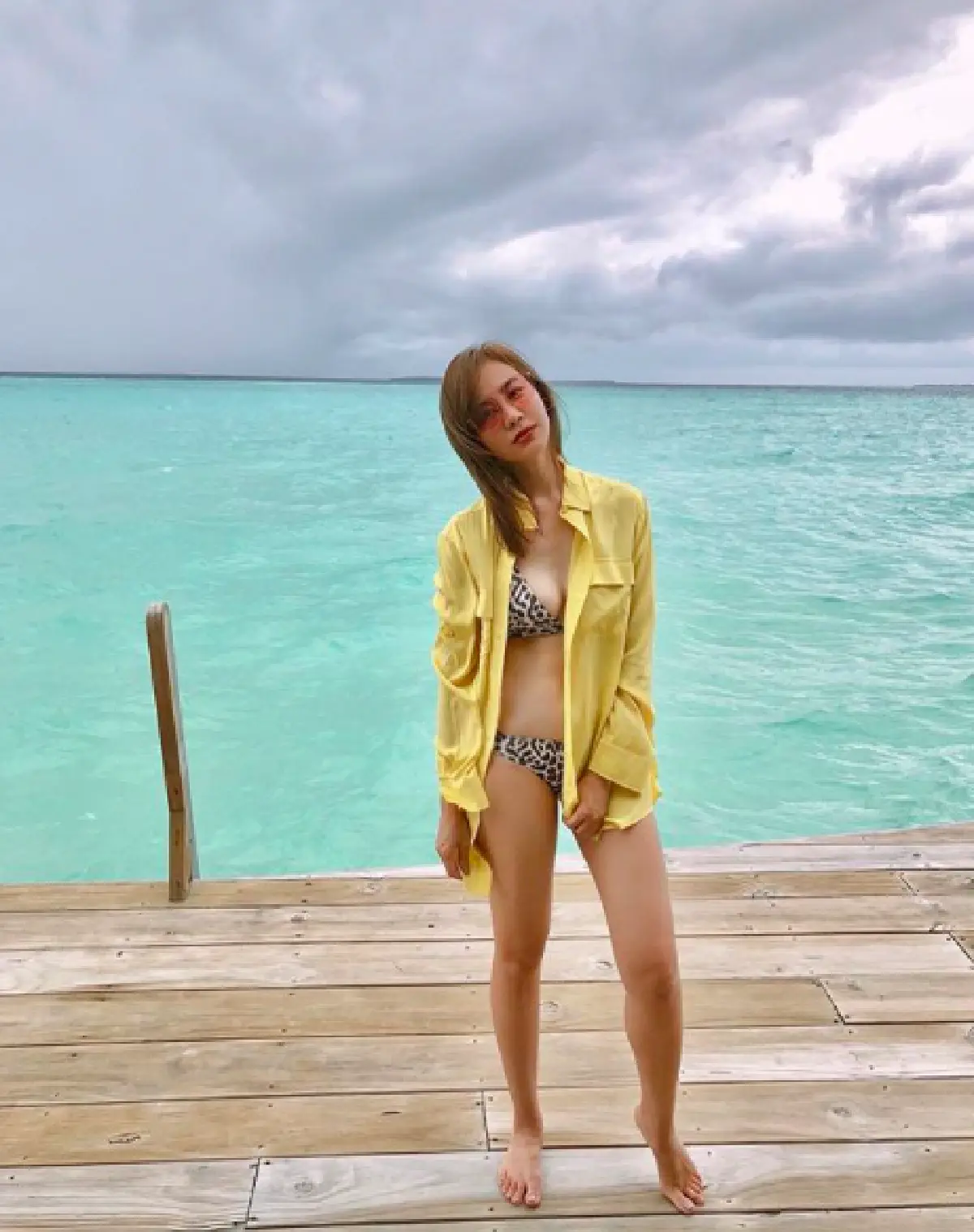 คุณแม่ยังแซ่บ “นาเดีย” ขอโชว์เซ็กซี่ในบิกินี่ลายเสือ เที่ยวทะเลมัลดีฟส์