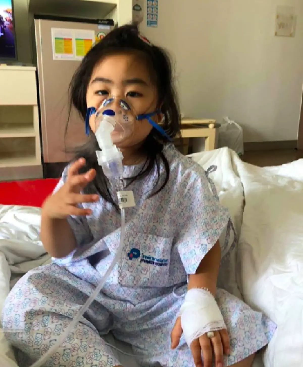 “น้องชูใจ” เแอทมิดด่วน! ถูกจับพ่นยา หลังป่วยหลอดลมอักเสบ