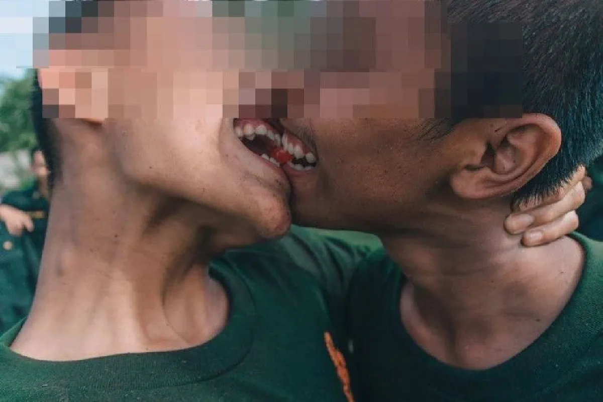 "แอนตี้โซตัส" เผยภาพ รด.เล่นกิจกรรมส่งต่อลูกอมด้วยปาก