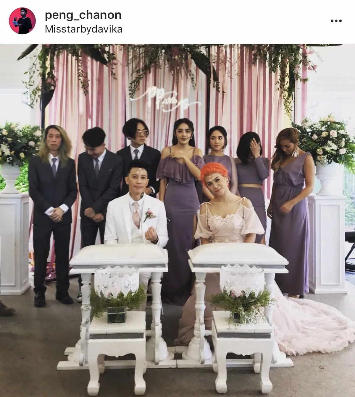 จัดเต็มในวันสำคัญ! พะแพง AF4 ย้อมผมสีส้มแป๊ดเข้าพิธีวิวาห์ แป๊บ Sweet Mullet