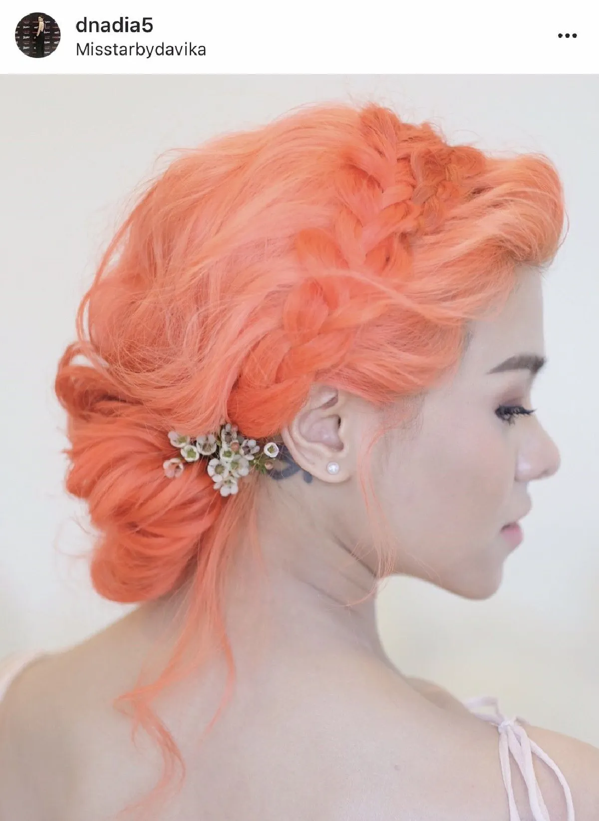 จัดเต็มในวันสำคัญ! พะแพง AF4 ย้อมผมสีส้มแป๊ดเข้าพิธีวิวาห์ แป๊บ Sweet Mullet