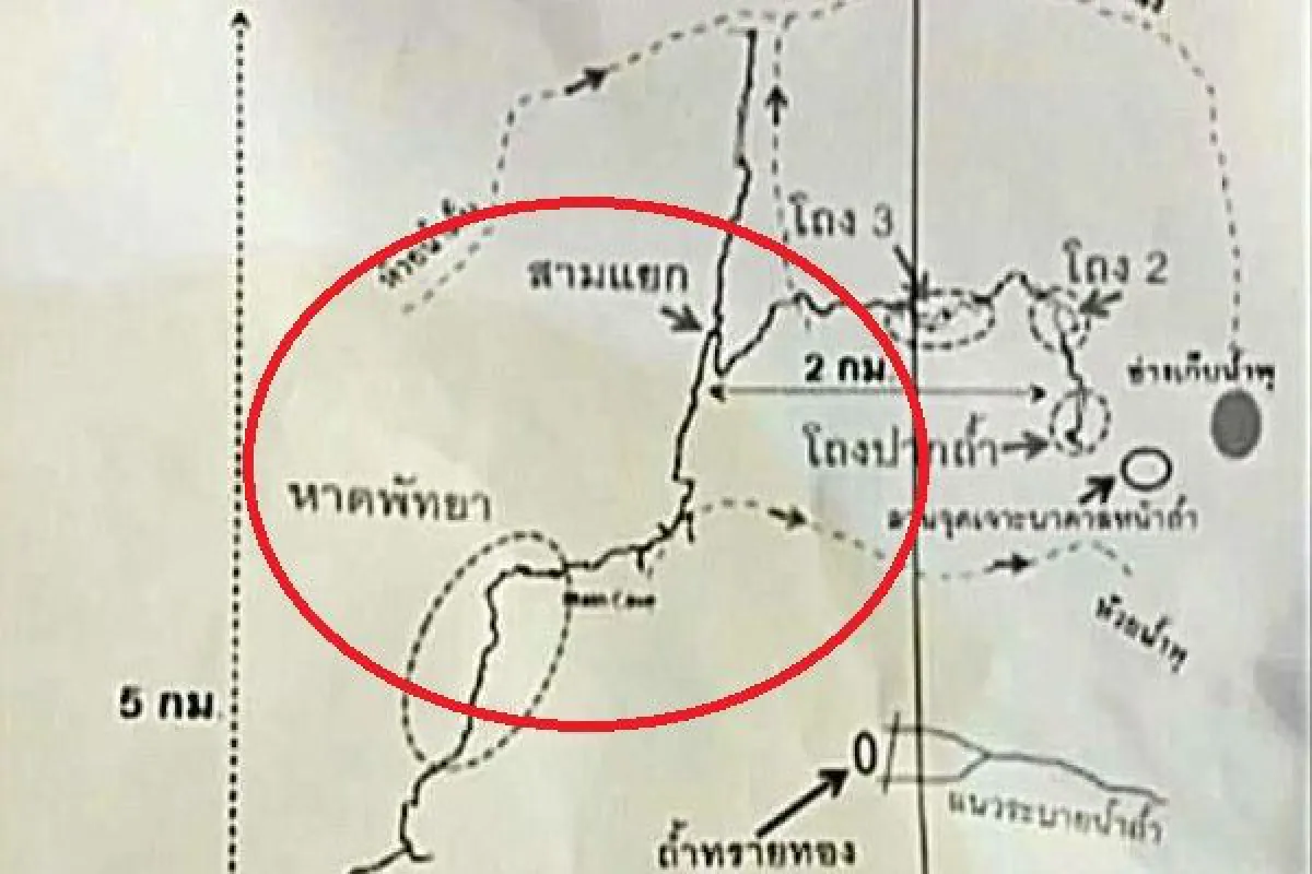 หน่วยซีลวางแผนเคลื่อนไปหาดพัทยาระยะทาง600เมตรจากสามแยกในถ้ำหลวง